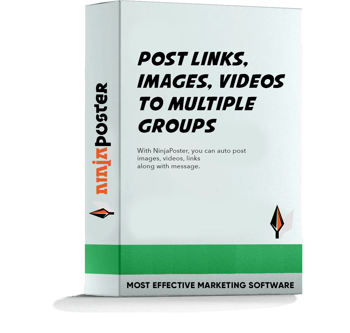 NinjaPoster post links images videos to Facebook groups