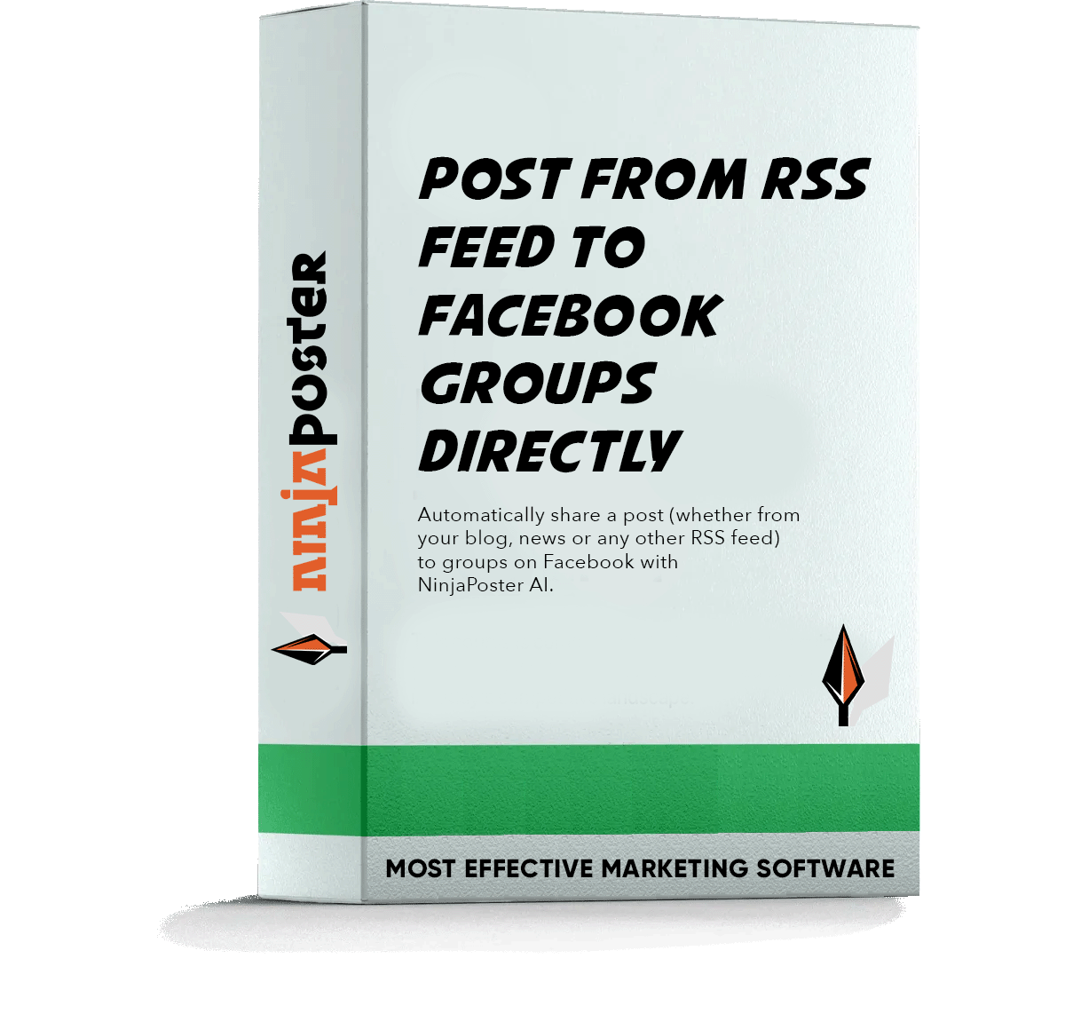 NinjaPoster RSS feed to Facebook groups