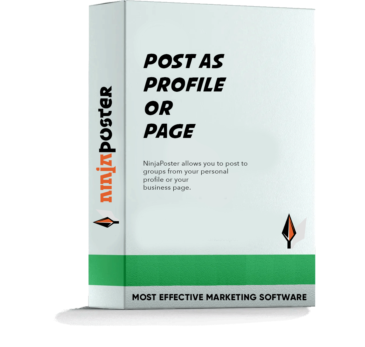NinjaPoster post as profile or page